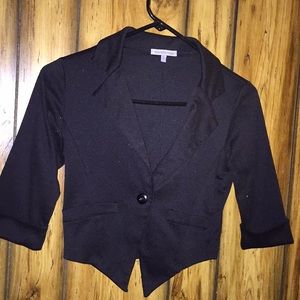 Crop Black Blazer